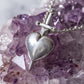 Sword-Pierced Heart Sterling Silver Necklace by Lily Streeter