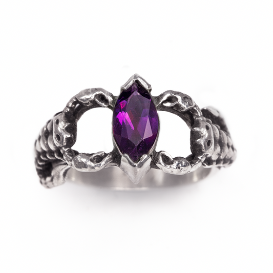 Garnet Marquise Scorpion Ring