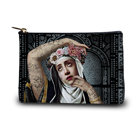 Saint Rita Canvas Wallet by Voglio Bene