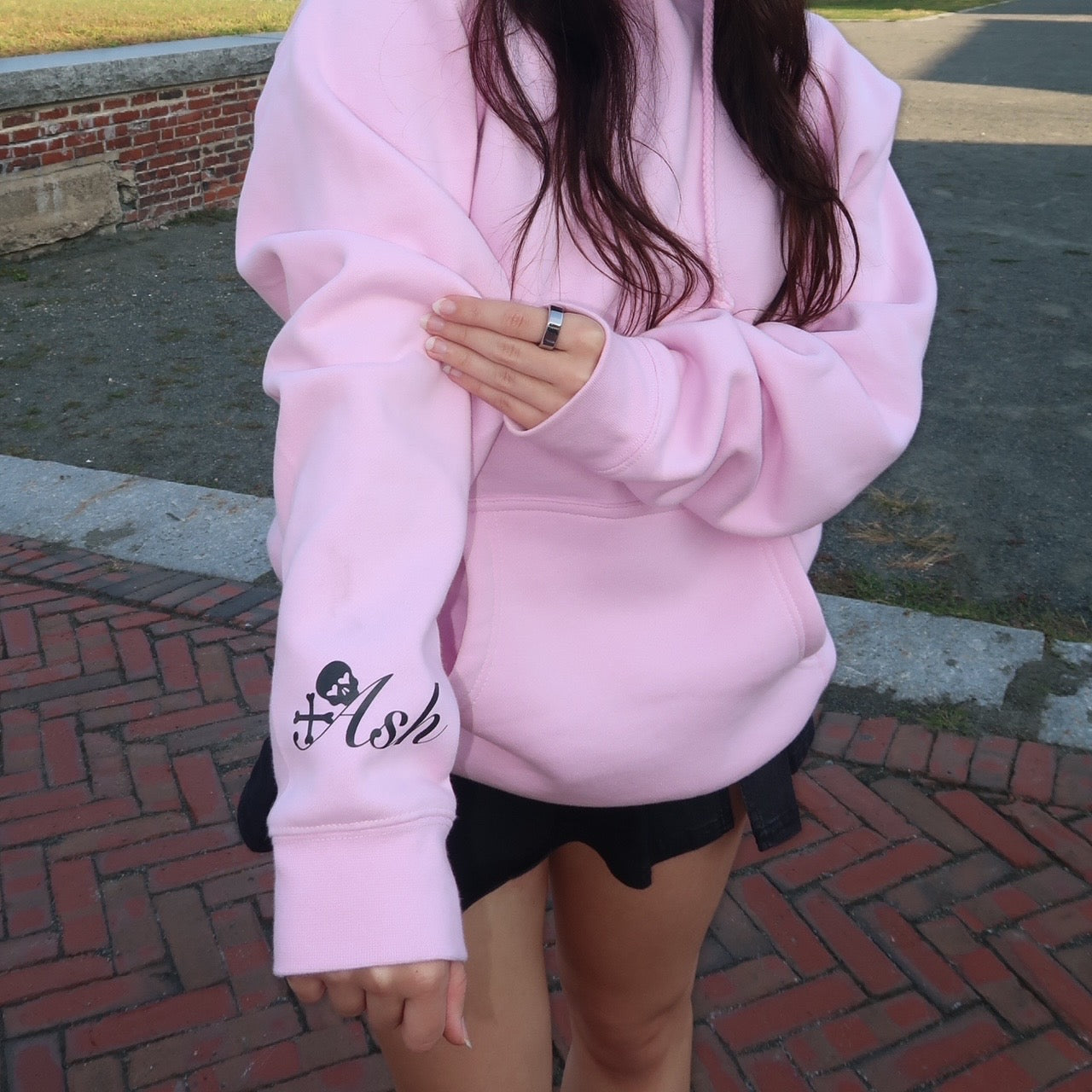 Pink Salem Heart Hoodie by XO Ash