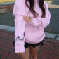 Pink Salem Heart Hoodie by XO Ash