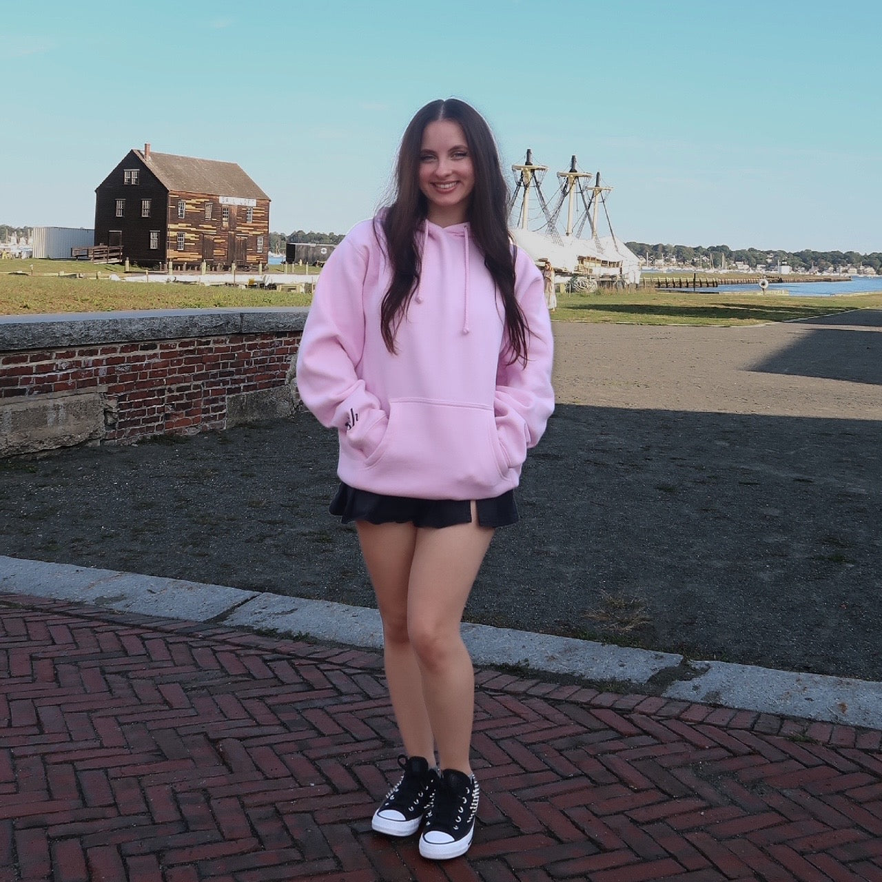 Pink Salem Heart Hoodie by XO Ash