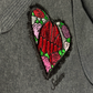 Grey Embroidered Salem Heart Hoodie by XO Ash