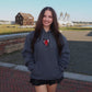 Grey Embroidered Salem Heart Hoodie by XO Ash