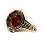 Citadel Ring With Carnelian in White Bronze by Julian the 2nd