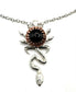 Medusa’s Protection Ankh Necklace with Black Onyx in Sterling Silver by Julian the 2nd
