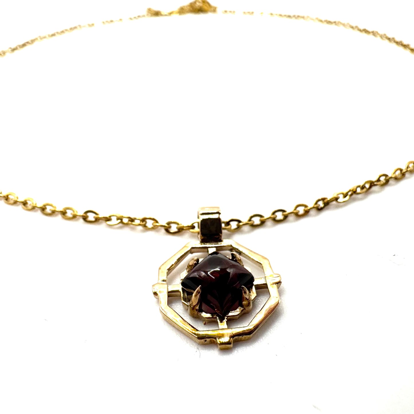 Sanctum Pendant In Garnet And Bronze by Julian the 2nd