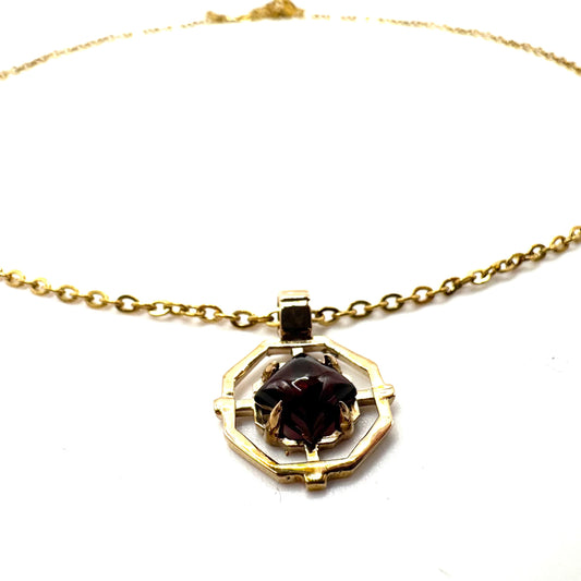 Sanctum Pendant In Garnet And Bronze by Julian the 2nd
