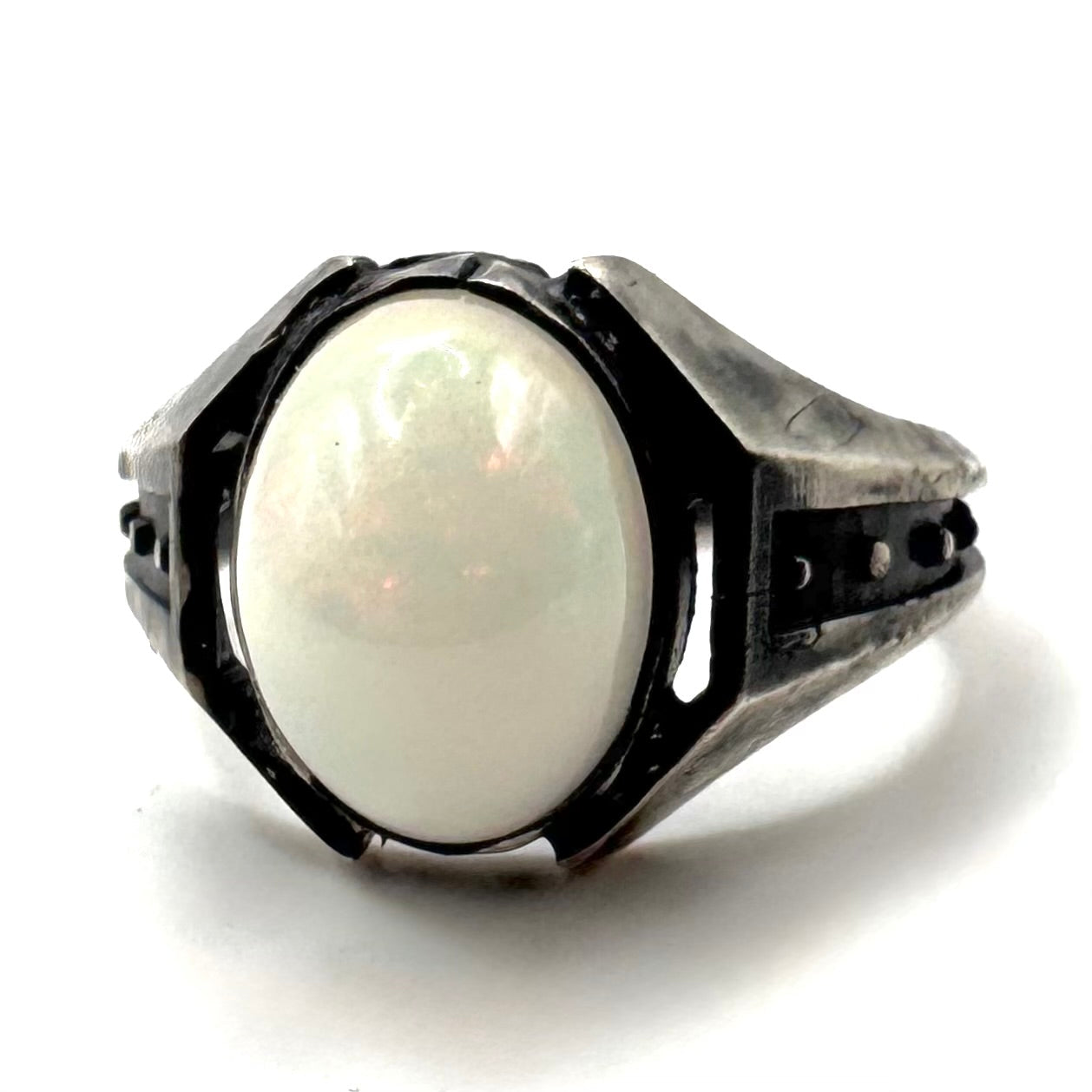 Citadel Ring With Opal in Sterling Silver by Julian the 2nd