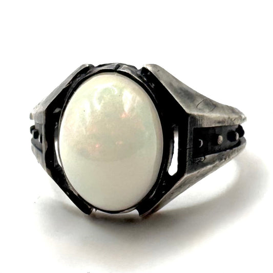 Citadel Ring With Opal in Sterling Silver by Julian the 2nd
