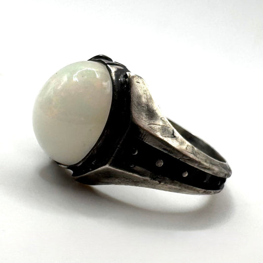 Citadel Ring With Opal in Sterling Silver by Julian the 2nd