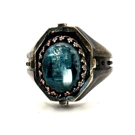 Citadel Ring With Kyanite in Bronze by Julian the 2nd