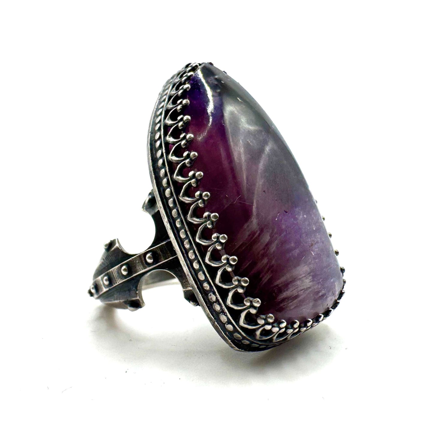 Amethyst Empress Ring in Sterling Silver by Julian the 2nd