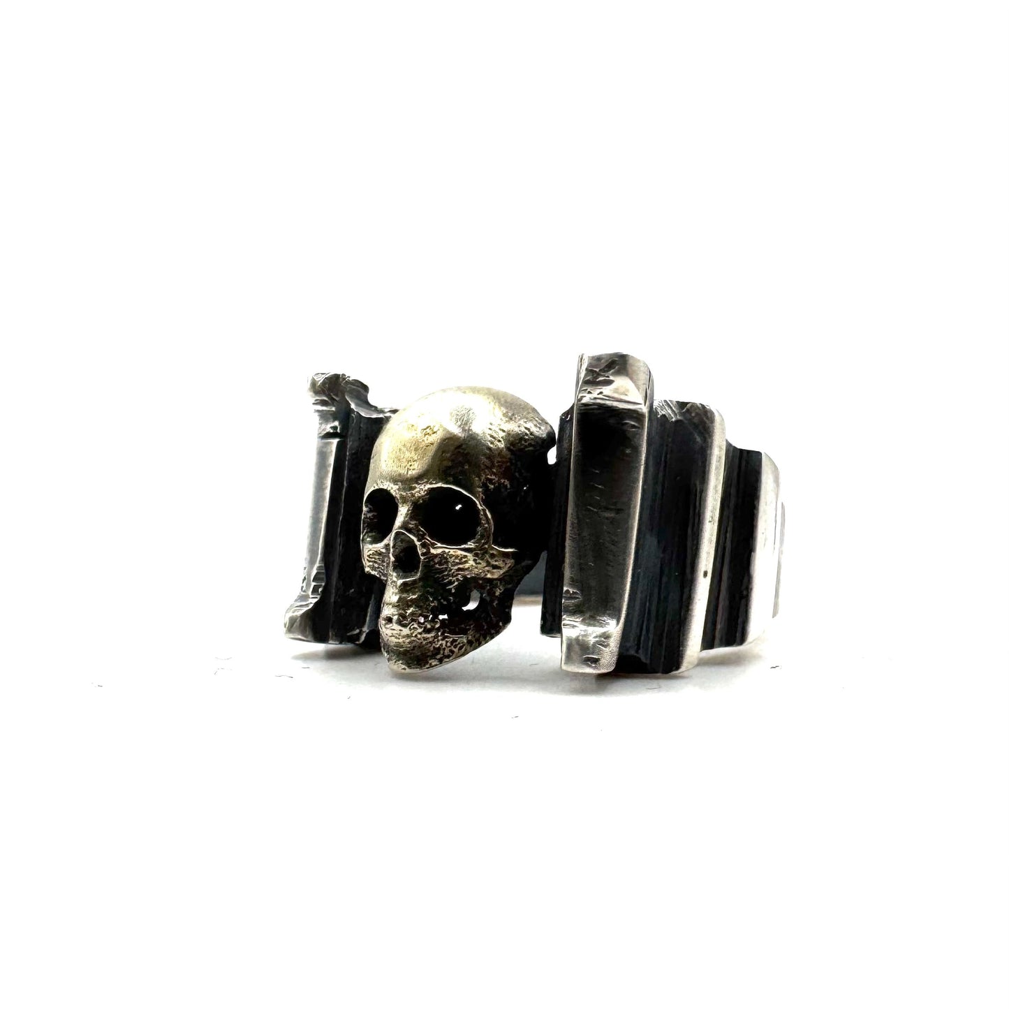 Skull Ring in Sterling Silver and Bronze by Julian the 2nd