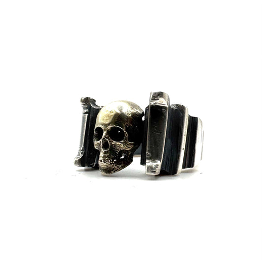 Skull Ring in Sterling Silver and Bronze by Julian the 2nd