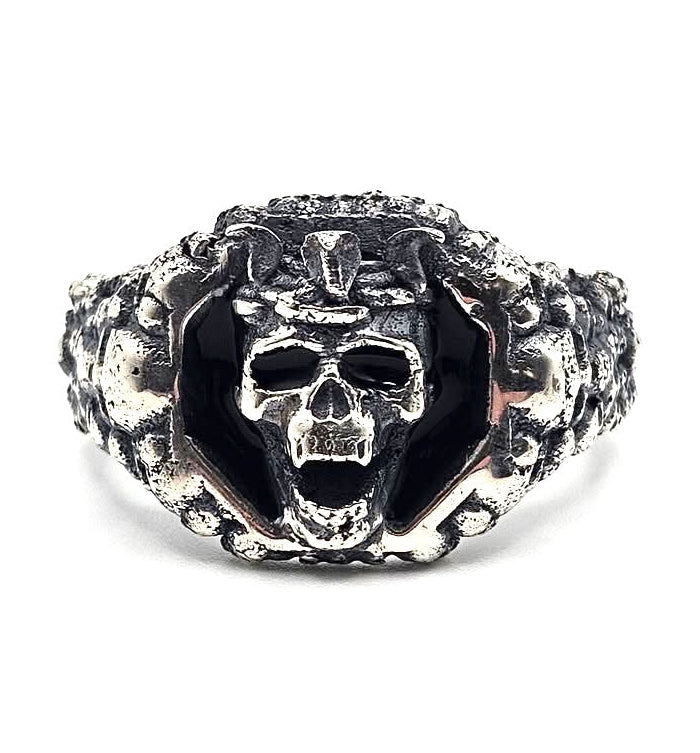 The Serpent’s King Ring In Sterling Silver by Julian the 2nd