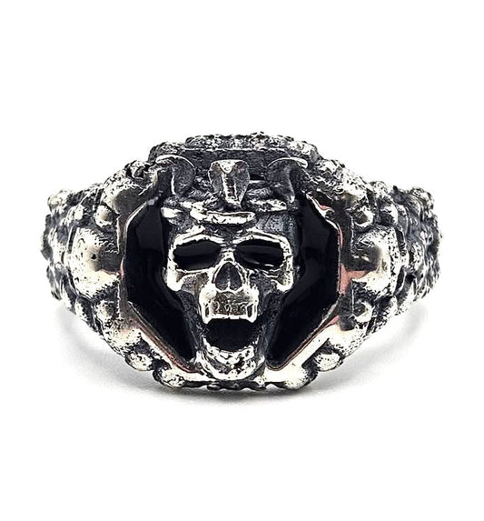 The Serpent’s King Ring In Sterling Silver by Julian the 2nd