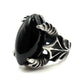 Abaddon Ring With Black Onyx In Sterling SIlver by Julian the 2nd