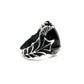Abaddon Ring With Black Onyx In Sterling SIlver by Julian the 2nd