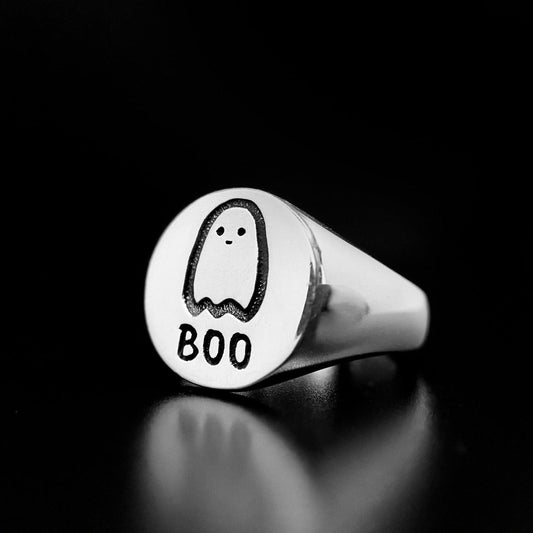 BOO Ghost Signet Ring