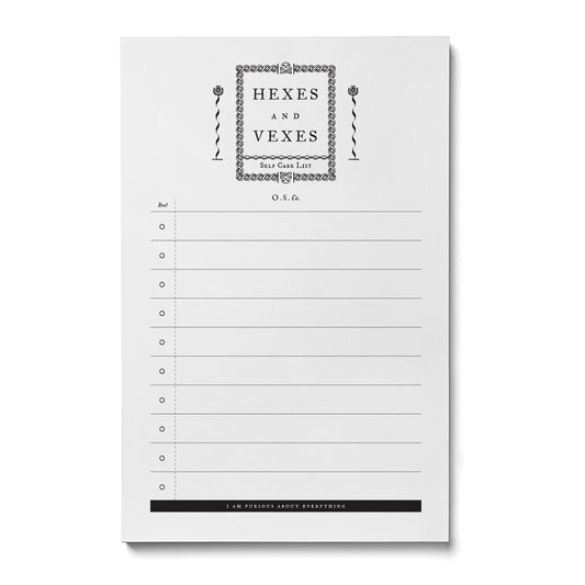 Hexes and Vexes Notepad by Open Sea