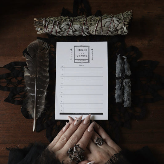 Hexes and Vexes Notepad by Open Sea