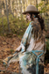 Awakening Opera Duster Kimono Robe w/ Landscape and Eagle