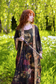 The Messenger Maxi Slip Dress w/ Joan of Arc & Florals
