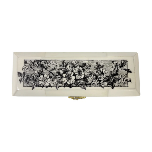 Blooming Rose Ox Bone Box