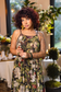 Fleur De Lune Bohéme Maxi Slip Dress w/ Florals & Bees