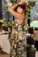 Fleur De Lune Bohéme Maxi Slip Dress w/ Florals & Bees