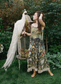 I Dream in Flowers Bohéme Maxi Slip Dress w/ Bees