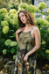 I Dream in Flowers Bohéme Maxi Slip Dress w/ Bees