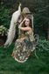 I Dream in Flowers Bohéme Maxi Slip Dress w/ Bees