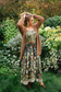 I Dream in Flowers Bohéme Maxi Slip Dress w/ Bees