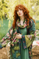 The Daydreamer Bohemian Scarf w/ Sleeping Beauty, Roses & Rabbits
