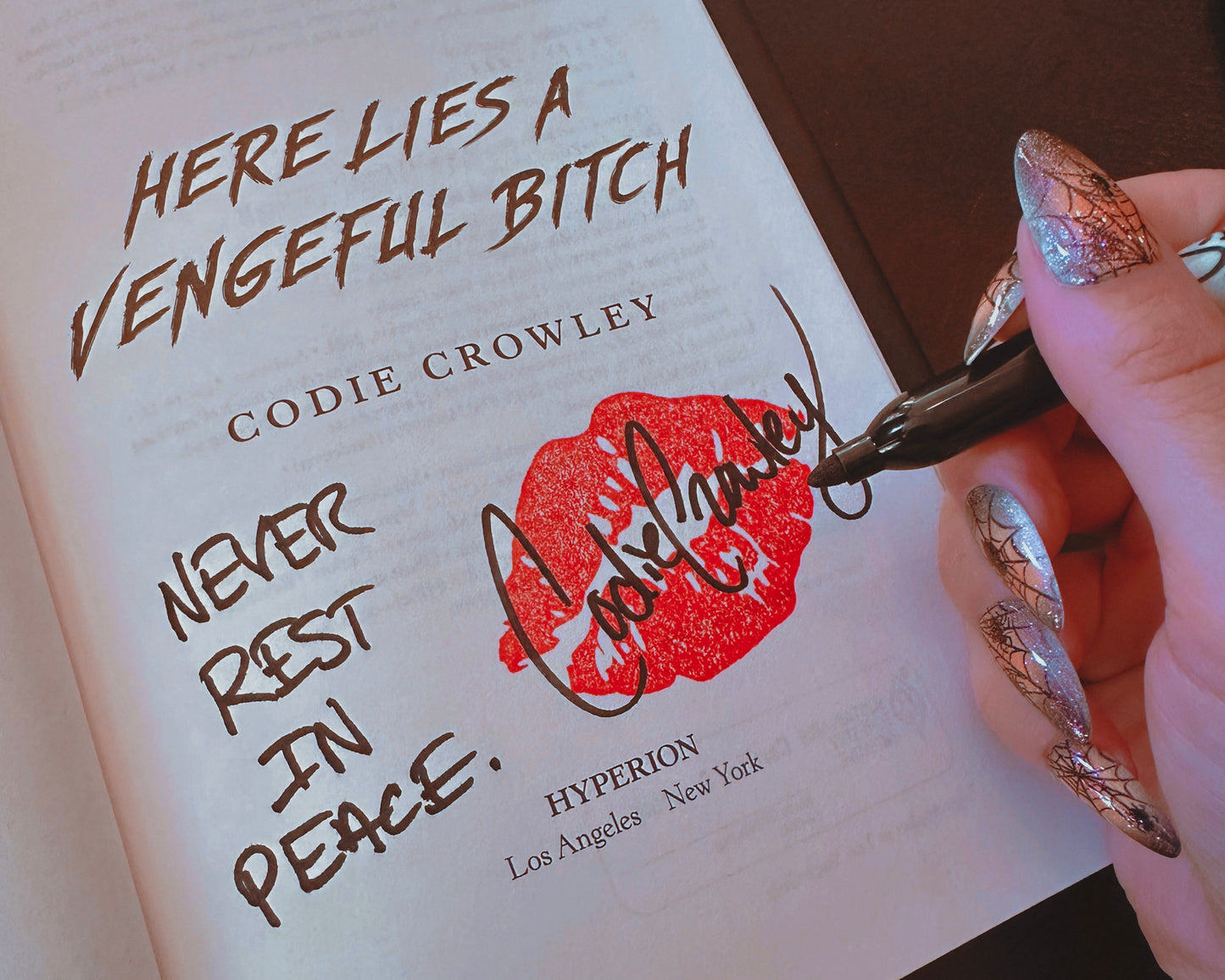 Here Lies A Vengeful Bitch by Codie Crowley