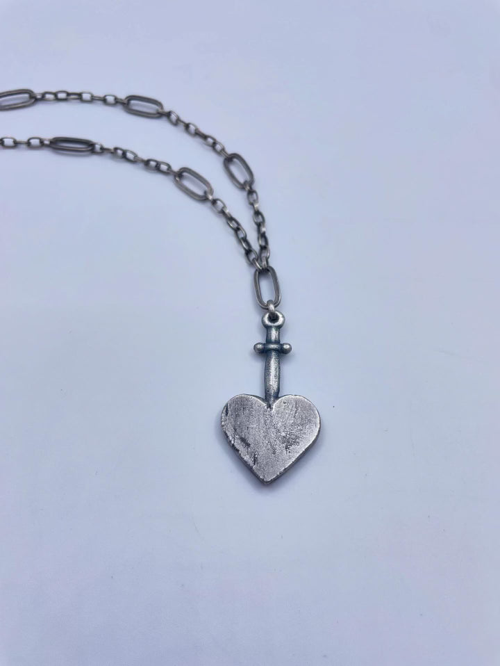 Collection: Sacred Heart Sterling Silver Necklaces by Inex Jewelry