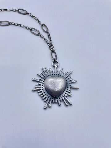 Collection: Sacred Heart Sterling Silver Necklaces by Inex Jewelry