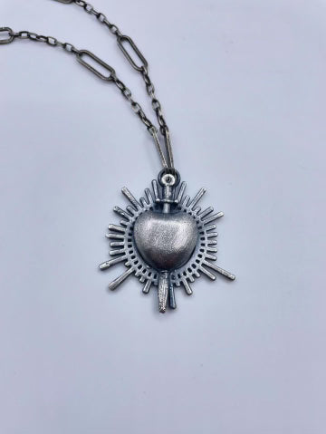 Collection: Sacred Heart Sterling Silver Necklaces by Inex Jewelry