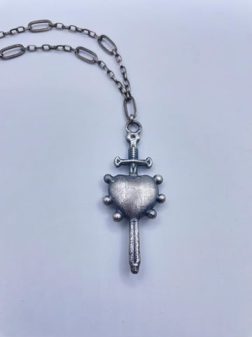 Collection: Sacred Heart Sterling Silver Necklaces by Inex Jewelry