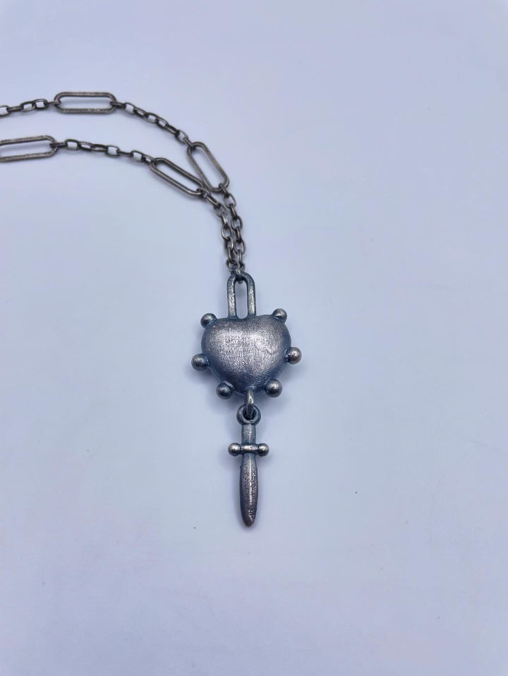 Collection: Sacred Heart Sterling Silver Necklaces by Inex Jewelry