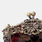 Burnout Velvet Sephia Burgundy/Black Chatelaine Purse