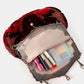 Burnout Velvet Scarlet Chatelaine Purse Large