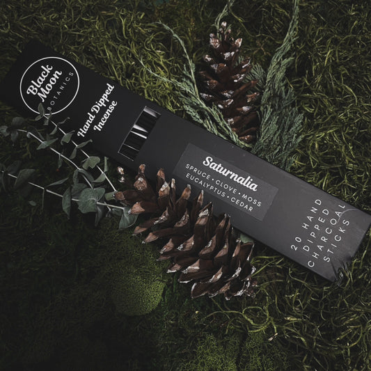 Saturnalia Hand Dipped Incense by Black Moon Botanics