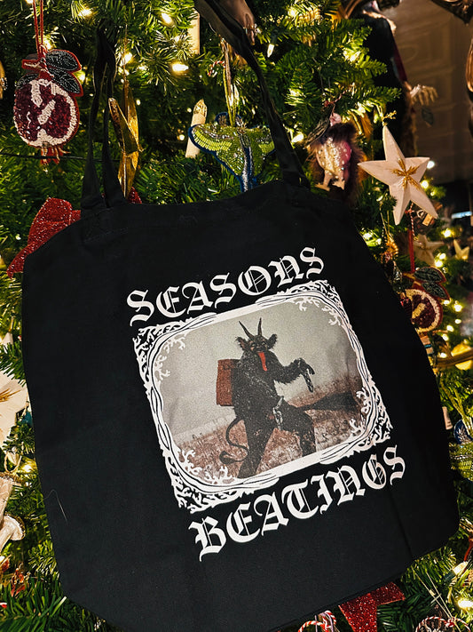 Seasons Beatings Krampus Tote by Light Witch