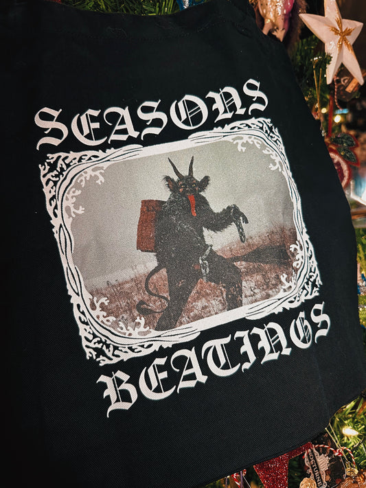 Seasons Beatings Krampus Tote by Light Witch