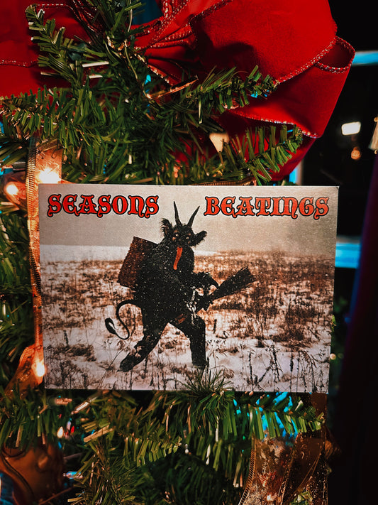 Seasons Beatings Krampus Post Card by Light Witch