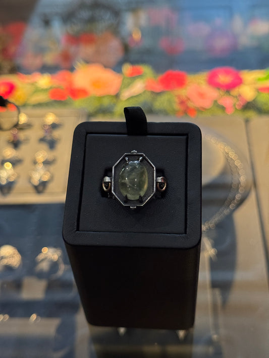 Prehnite Loop Hex Ring by Julian the 2nd