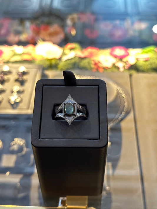 Star & Snake Skin Labradorite Ring by Julian the 2nd